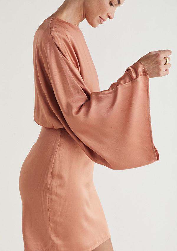 Calista Mini Dress - Rustic by MOS The Label - in 6 | SWAACE