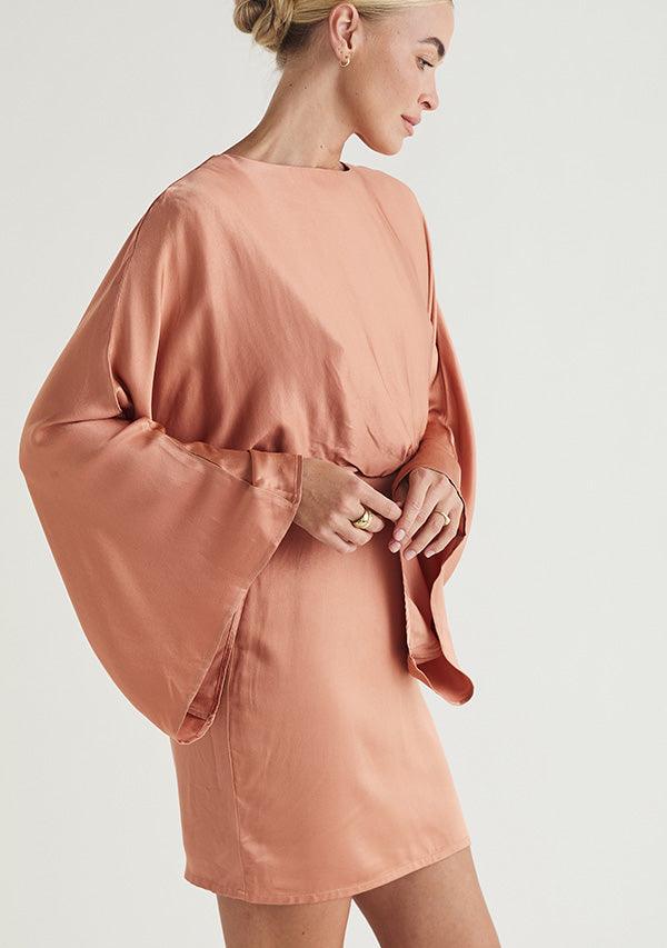 Calista Mini Dress - Rustic by MOS The Label - in 6 | SWAACE