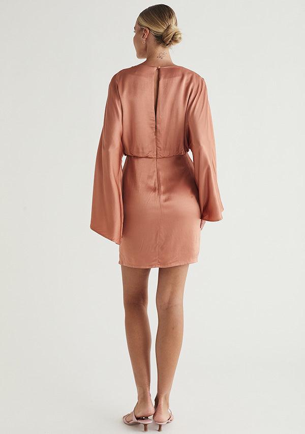 Calista Mini Dress - Rustic by MOS The Label - in 6 | SWAACE