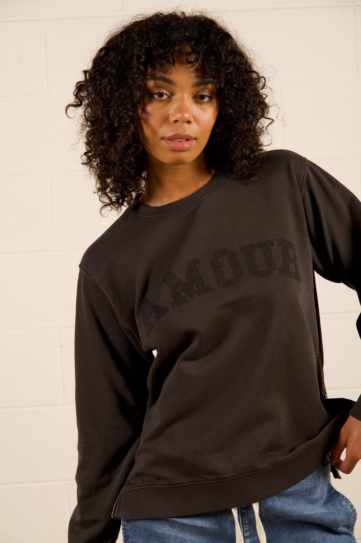 Piper Slim Sweat - Vintage Black Amour by We Are The Others - in 1/XS | SWAACE