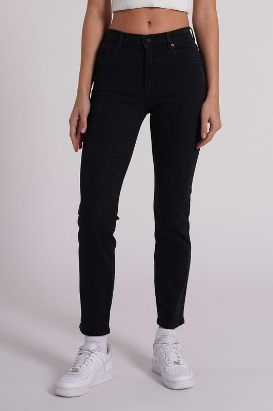 95 Stovepipe Nellie Jeans - Black by Abrand Jeans - in 8/26 | SWAACE