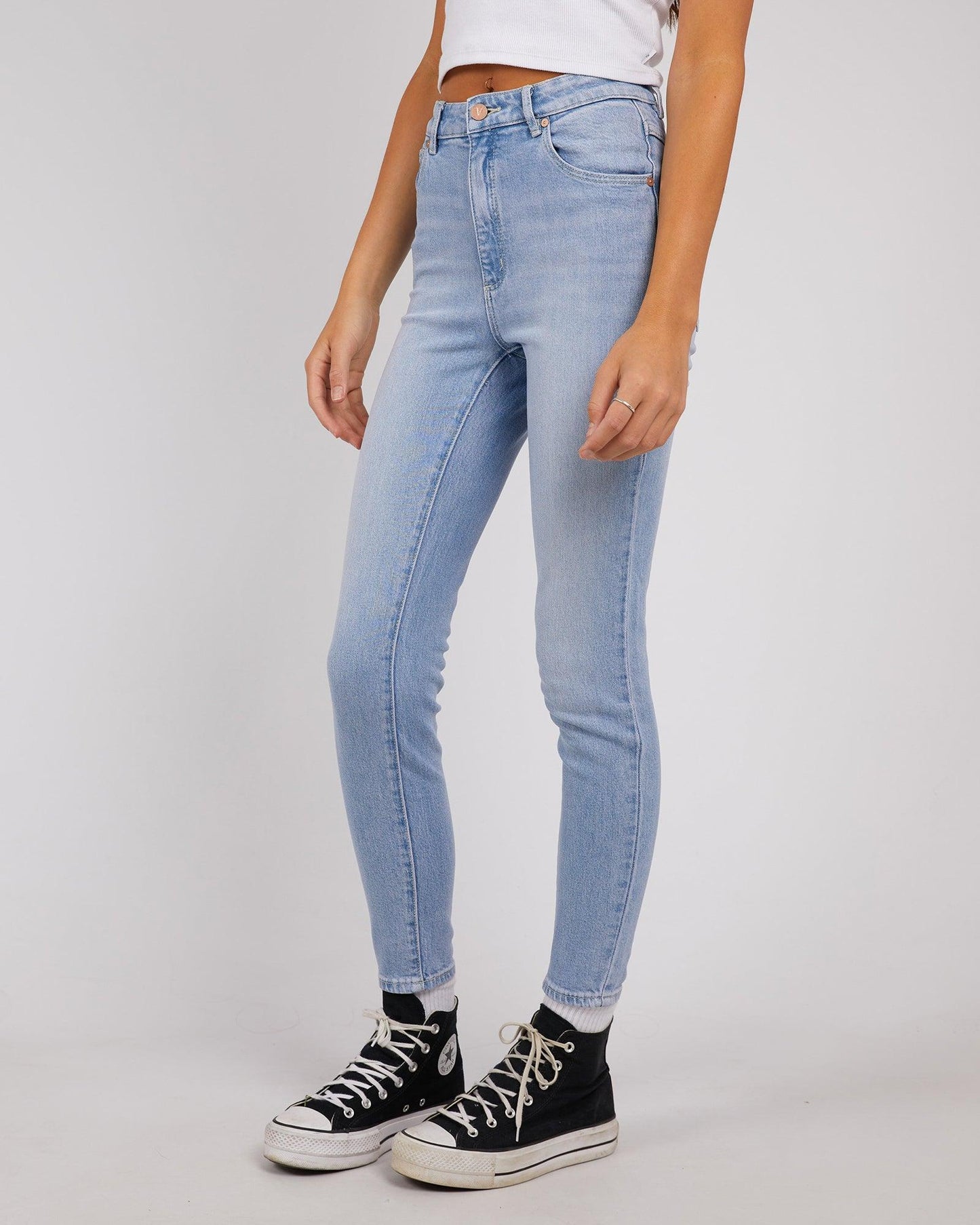 A High Skinny Ankle Basher Jeans - Gina by Abrand Jeans - in 8/26 | SWAACE