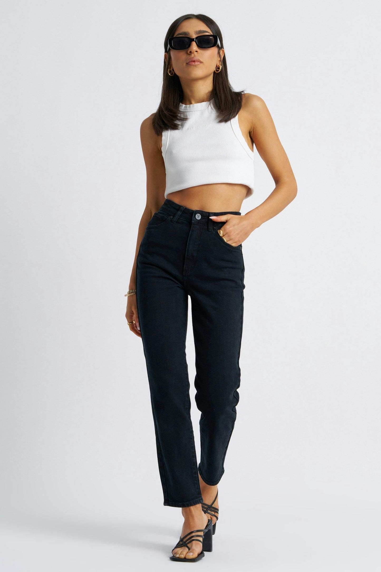 A 94 High Slim Petite Jeans - Vintage 90210 by Abrand Jeans - in 8/26 | SWAACE