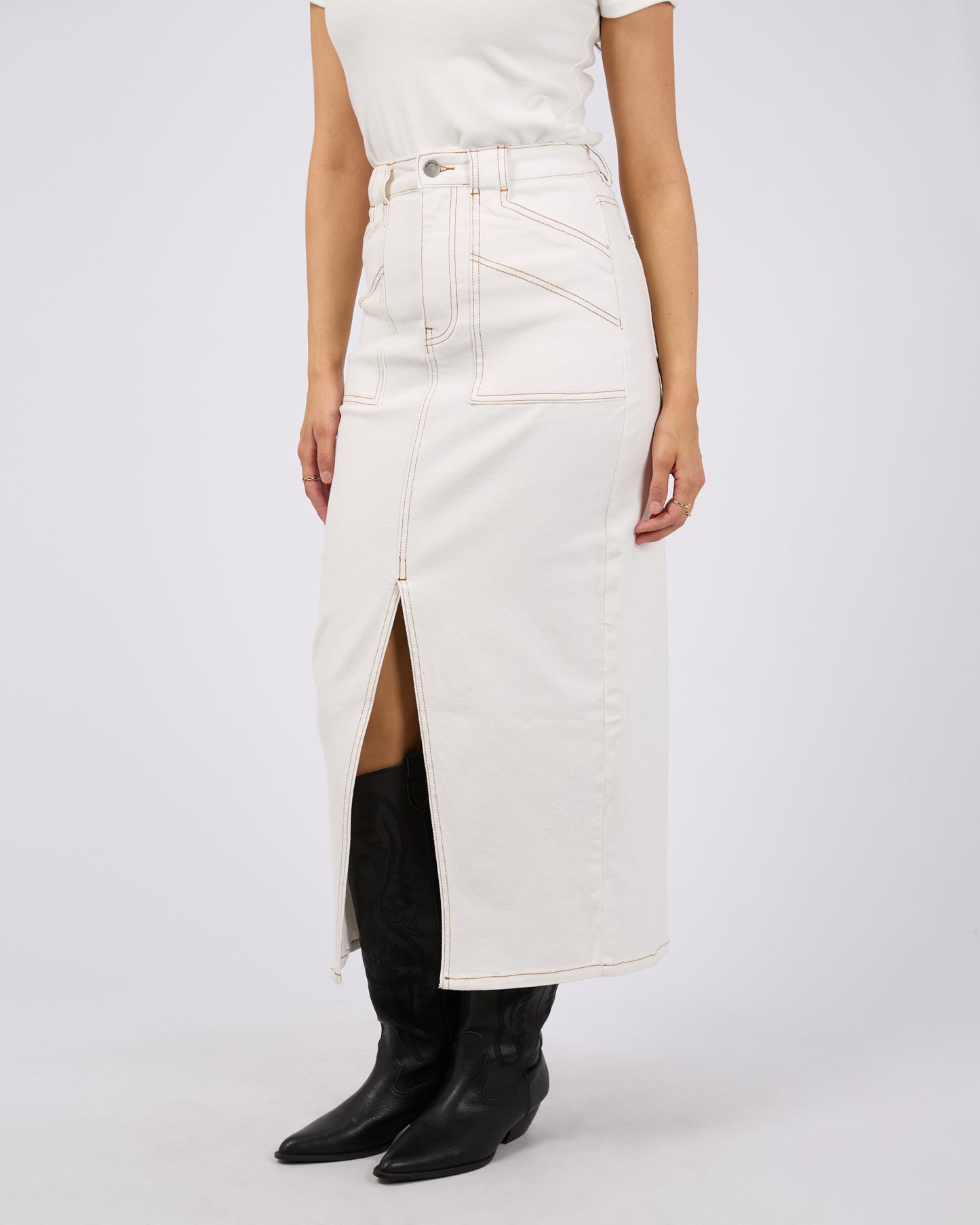 Becca Maxi Skirt - Vintage White