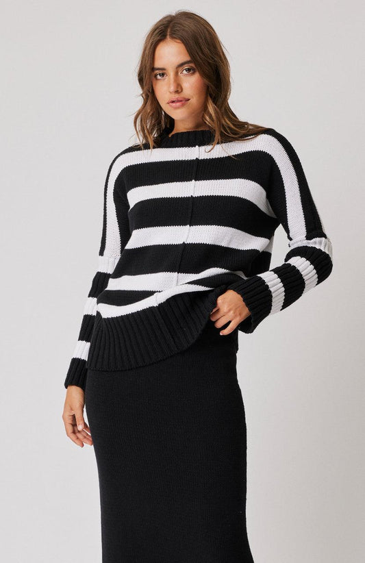 Ariel Knit Jumper - Black by Cartel & Willow - in XS | SWAACE