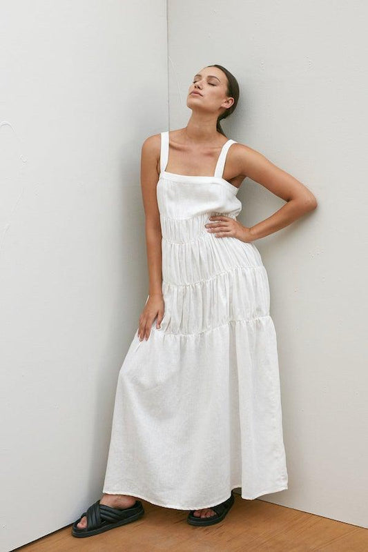 Elsa Maxi Dress - White by Rue Stiic - in XS | SWAACE