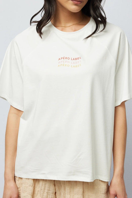 Oli Embroidered Oversized Tee by Apero Label - in XS | SWAACE